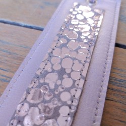 Marque-Page Cuir - Gris...