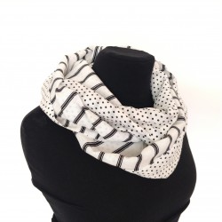 Foulard Snood Fin - Rayures...
