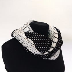 Foulard Snood Fin - Rayures...