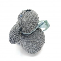 Grand Lapin en Laine - Gris