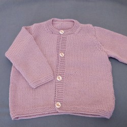 Cardigan 12/18 Mois - Mauve...
