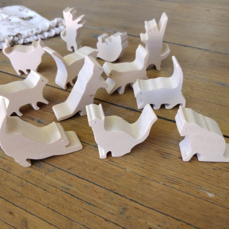 Animaux bois - Chats