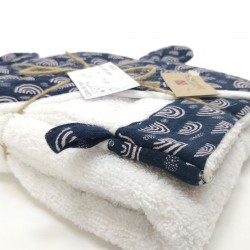 Capes de bain Oreilles Ourson - Avec Gant assorti