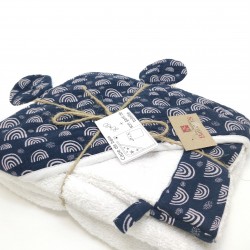 Capes de bain Oreilles Ourson - Avec Gant assorti